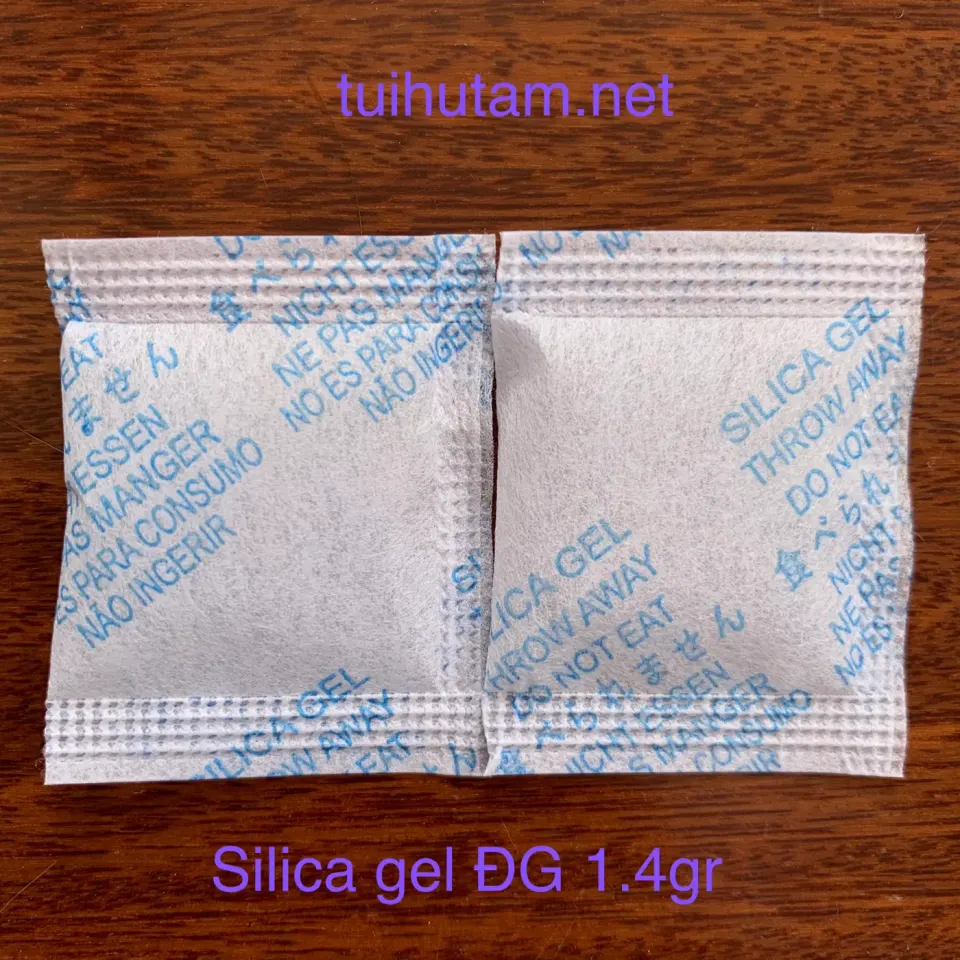Hạt hút ẩm silica gel đóng gói 1,4gr