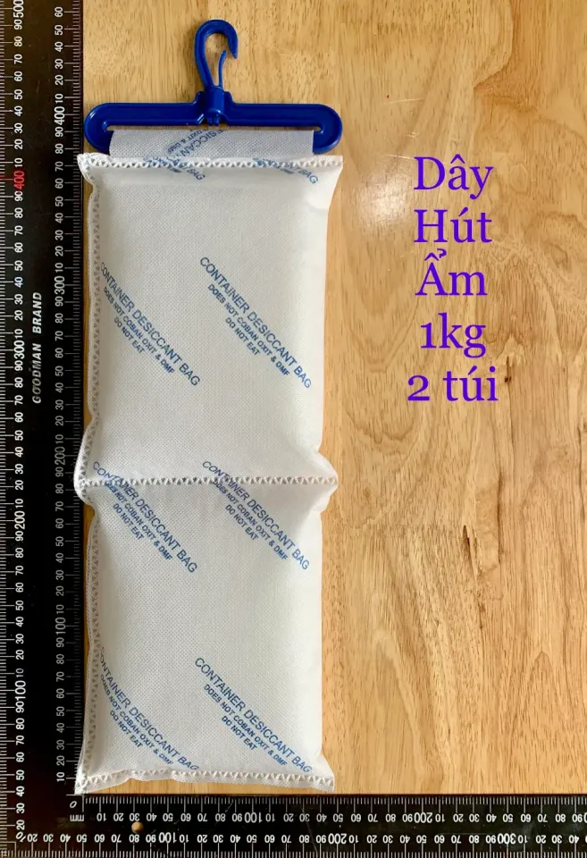 Dây hút ẩm silica gel 1kg treo container